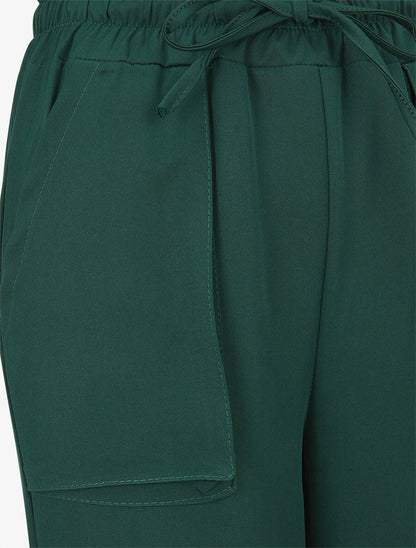 Pantalon cargo uni - Vert - 3