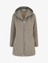 Manteau duveteux à capuche - Taupe - 1