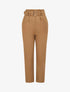 Pantalon de tailleur paperbag - Camel - 1