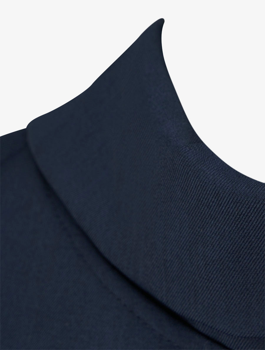 Combinaison ample sans manches à col à revers - Marine - 3