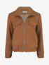 Blouson zippé à bords élastiqués - Camel - 1