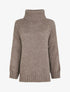 Pull coupe carrée à col roulé - Taupe - 1