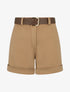Short uni épais à revers - Camel - 1