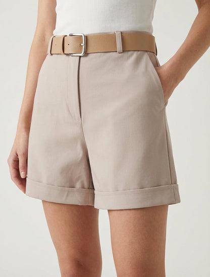 Gürtelshort mit Umschlag - Maulwurf