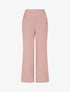 Pantalon droit à fermeture boutonnée sur les côtés - Rose - 1