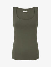 Débardeur classique uni - Kaki - 1