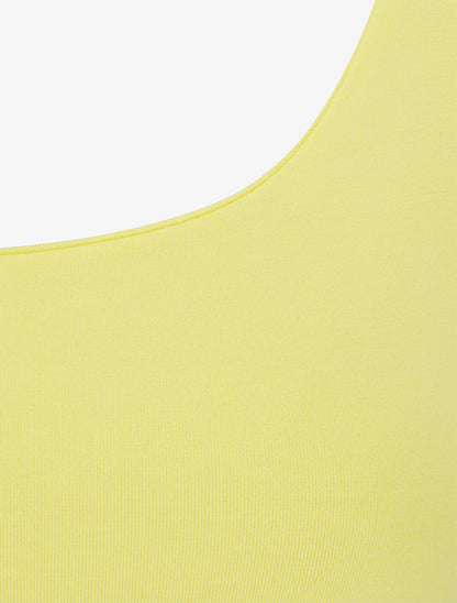 Klassisches einfarbiges Tanktop - Gelb