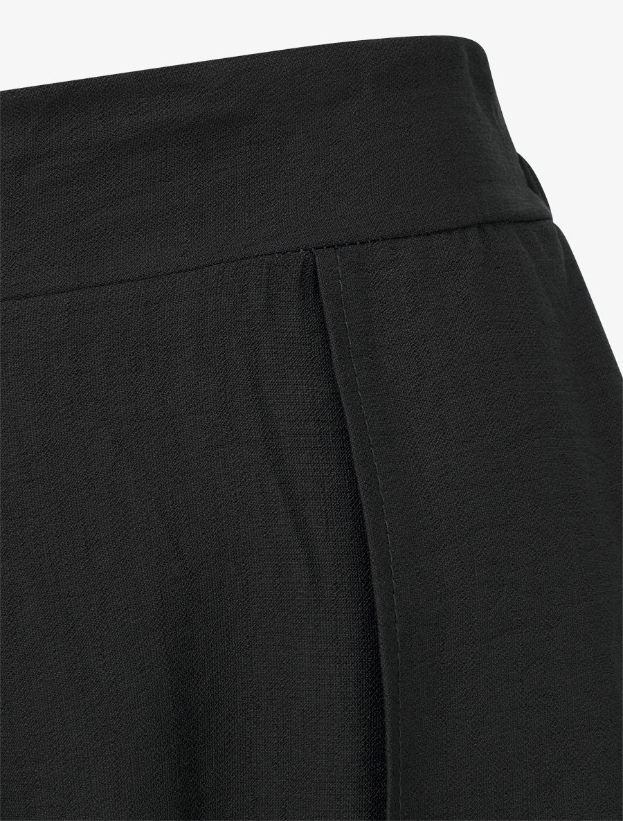 Pantalon ample à bords asymétriques - Noir - 3