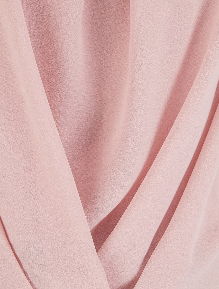Top en voile effet drapé - Rose - 3