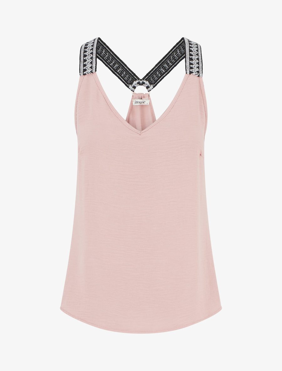 Débardeur droit à dos nageur - Rose - 1