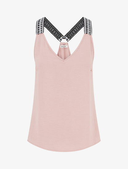 Débardeur droit à dos nageur - Rose - 1