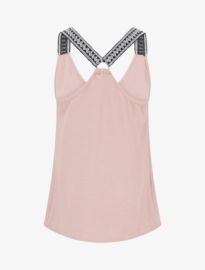 Débardeur droit à dos nageur - Rose - 2