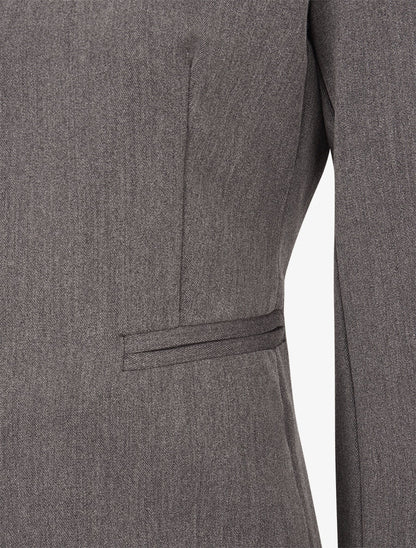 Veste ouverte à liseret - Gris foncé - 3