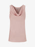 Top satiné sans manches col bénitier - Vieux rose - 1