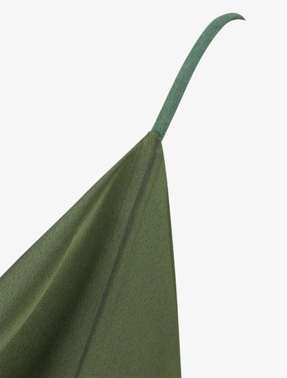 Caraco satiné à col bénitier - Kaki - 3