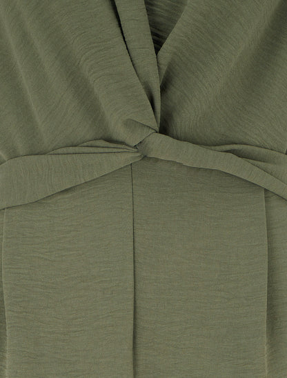 Combinaison unie à manches courtes - Kaki - 3