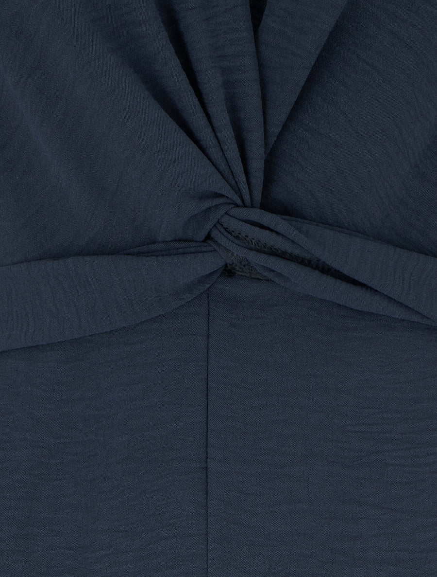 Combinaison unie à manches courtes - Bleu nuit - 3