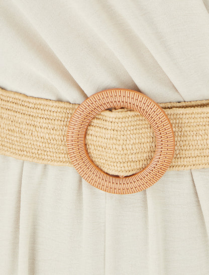 Combinaison droite à manches courtes - Beige - 3