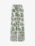 Pantalon ample imprimé léopard fantaisie - Kaki - 1