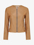 Veste moulante en simili - Beige foncé - 1