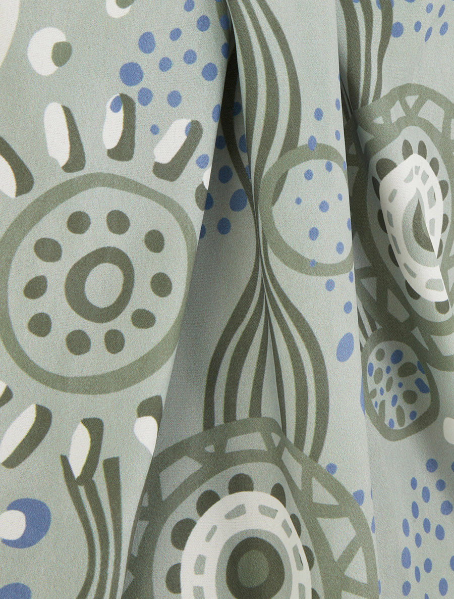 Top boule sans manches imprimé graphique - Vert clair - 3