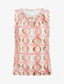 Top boule sans manches imprimé fantaisie - Rose - 1
