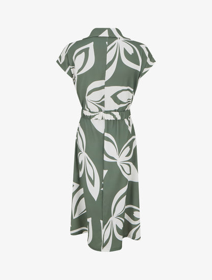 Robe droite ceinturée - Kaki - 2