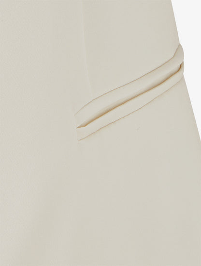 Veste droite à épaulettes - Beige clair - 3