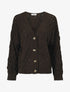 Gilet uni boutonné - Marron - 1