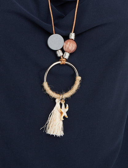 Top fluide à col bénitier - Marine - 3