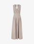 Combinaison ample à dos ouvert - Taupe clair - 1