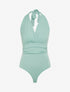 Body uni à dos nu - Vert d&