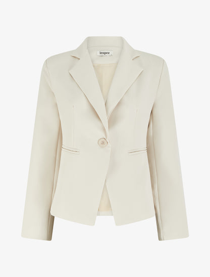 Blazer droit classique - Beige - 1