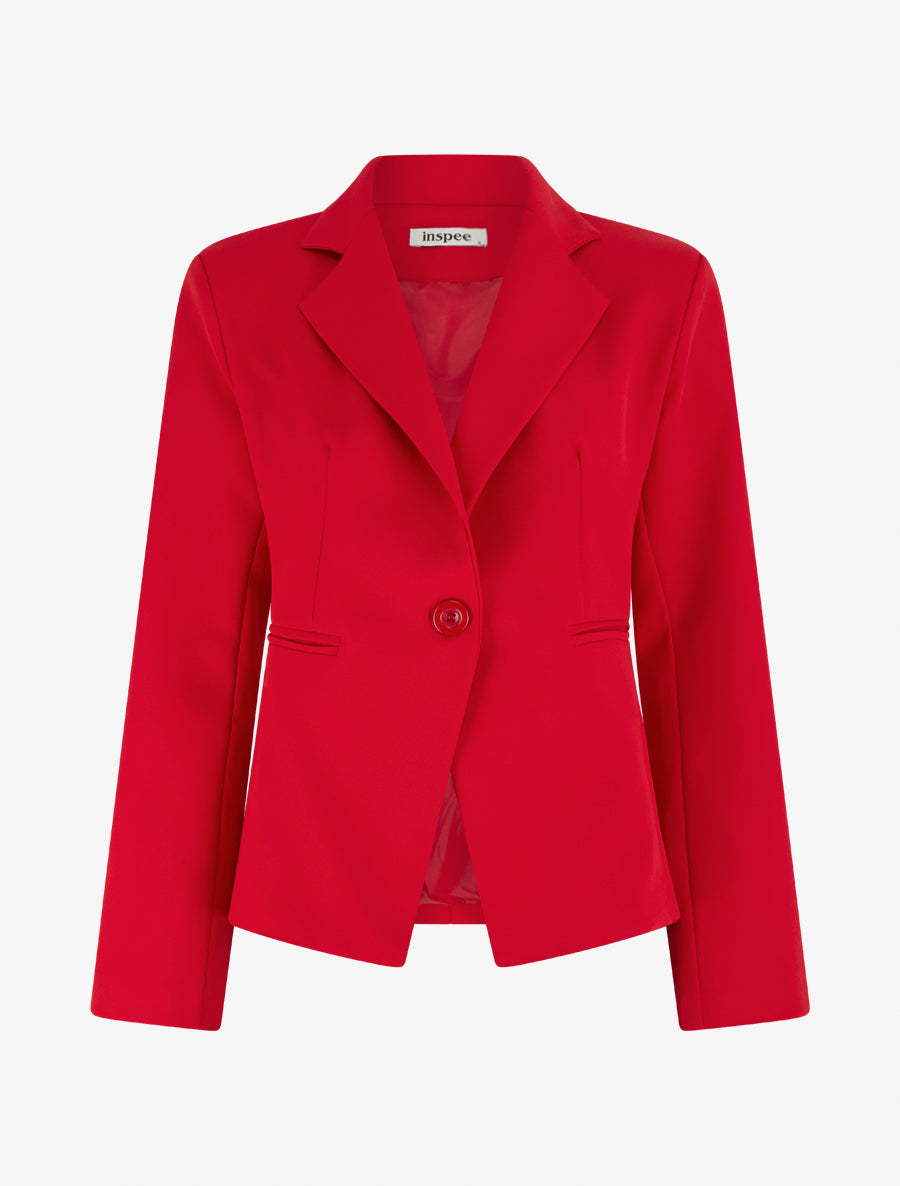Blazer droit classique - Rouge - 1