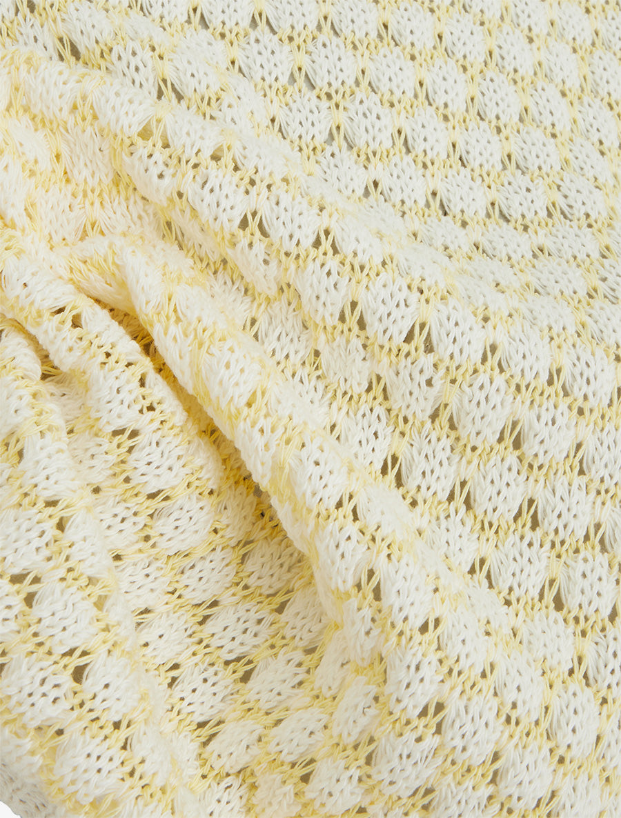 Pull sans manches motif nid d&