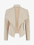Veste en suédine à poches décoratives zippées - Beige - 1