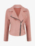 Veste en suédine style perfecto - Vieux rose - 1