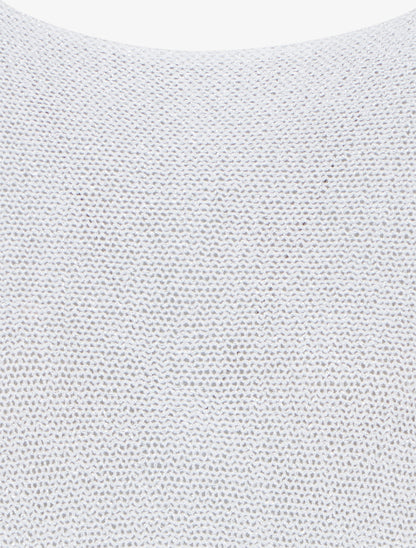 Pull irisé à manches chauve-souris - Blanc - 3