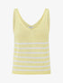 Débardeur en maille à rayures - Jaune - 1