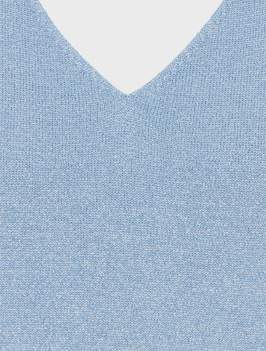 Top sans manches irisé - Bleu ciel - 3