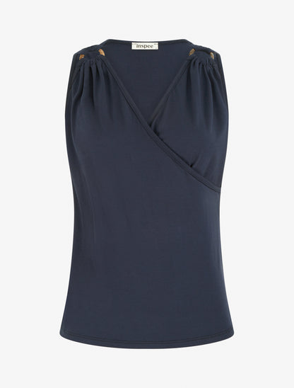 Top classique cache-coeur - Marine - 1