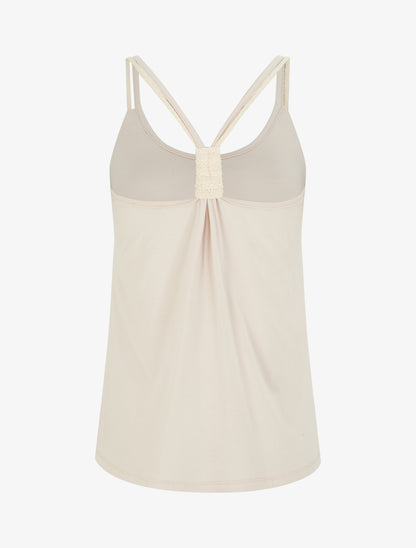 Top à bretelles style cordes - Beige - 2