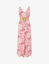 Combinaison imprimé fantaisie à bretelles motif coeurs - Rose - 1