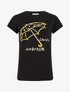 T-shirt à strass motif parapluie - Noir - 1