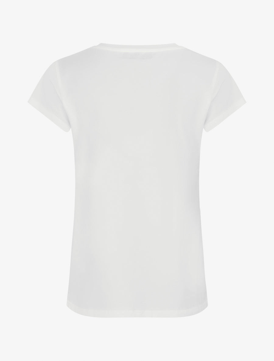 T-shirt à strass motif parapluie - Blanc - 2