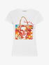 T-shirt à strass et motif sac - Blanc - 1