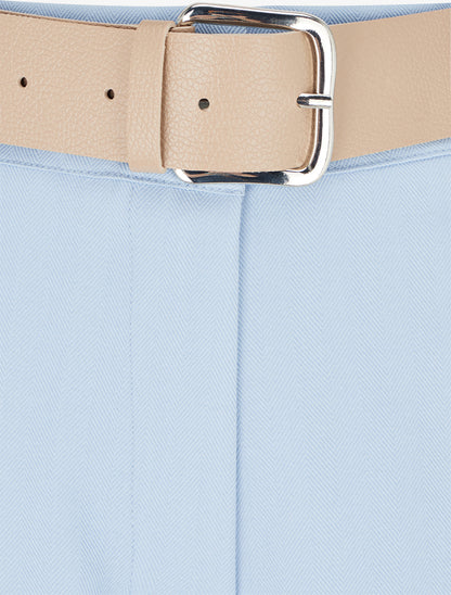 Pantalon ample à motif rayé - Bleu ciel - 3