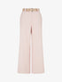 Pantalon ample à motif rayé - Rose - 1