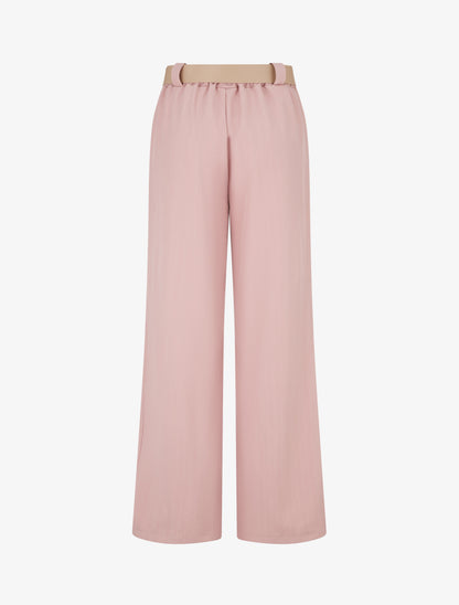 Pantalon à fines rayures irisées - Rose - 2