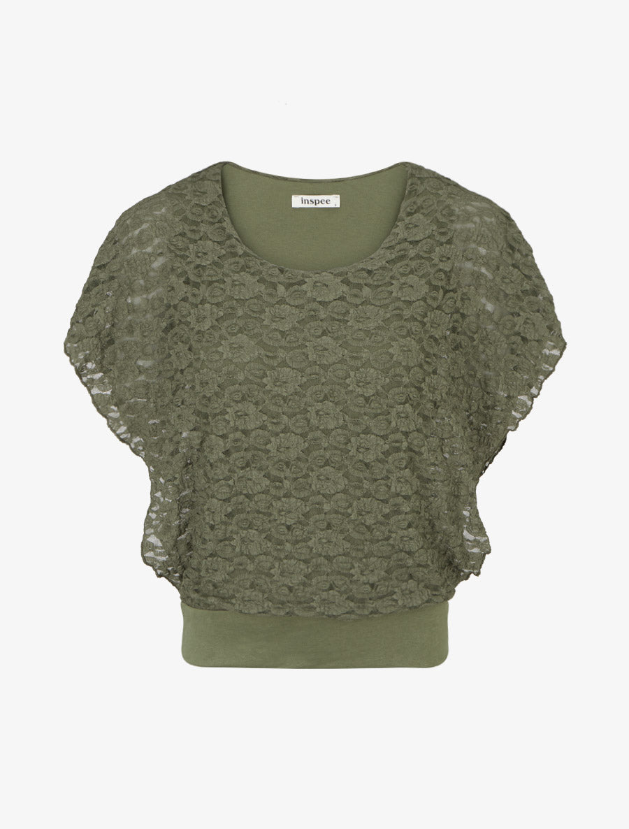 Spitzenkugel aus Spitze - Kaki